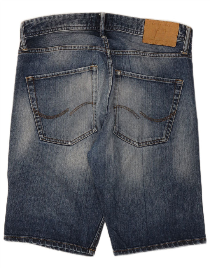 Jack & Jones Мужские джинсовые шорты стандартного кроя, маленькие W32, синие, хлопок