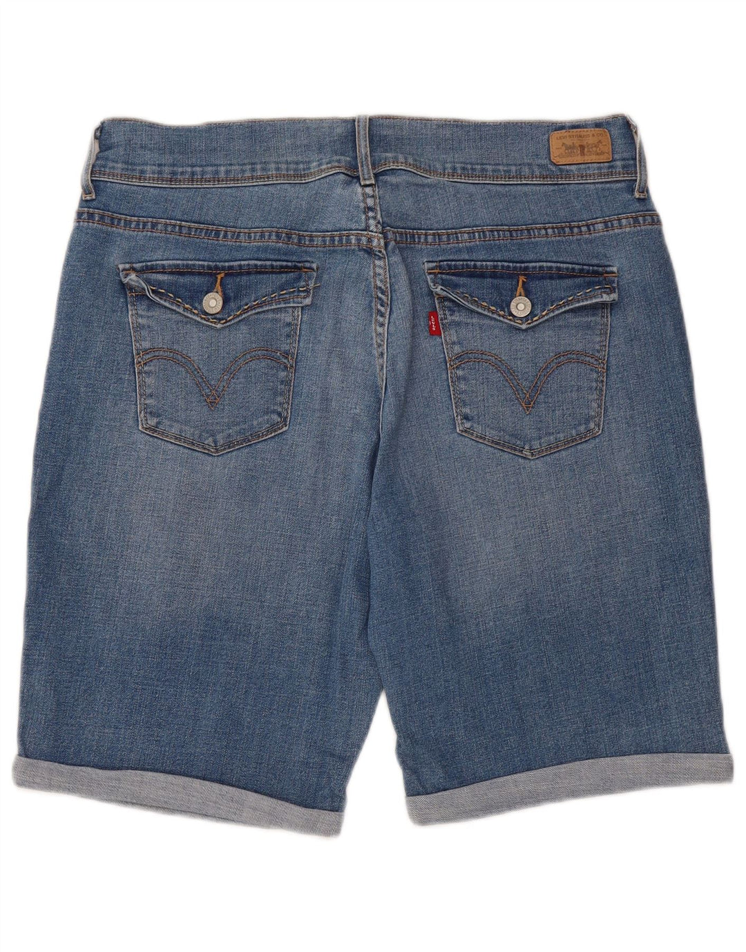 Женские джинсовые шорты-бермуды LEVI'S 515 W32, большие синие