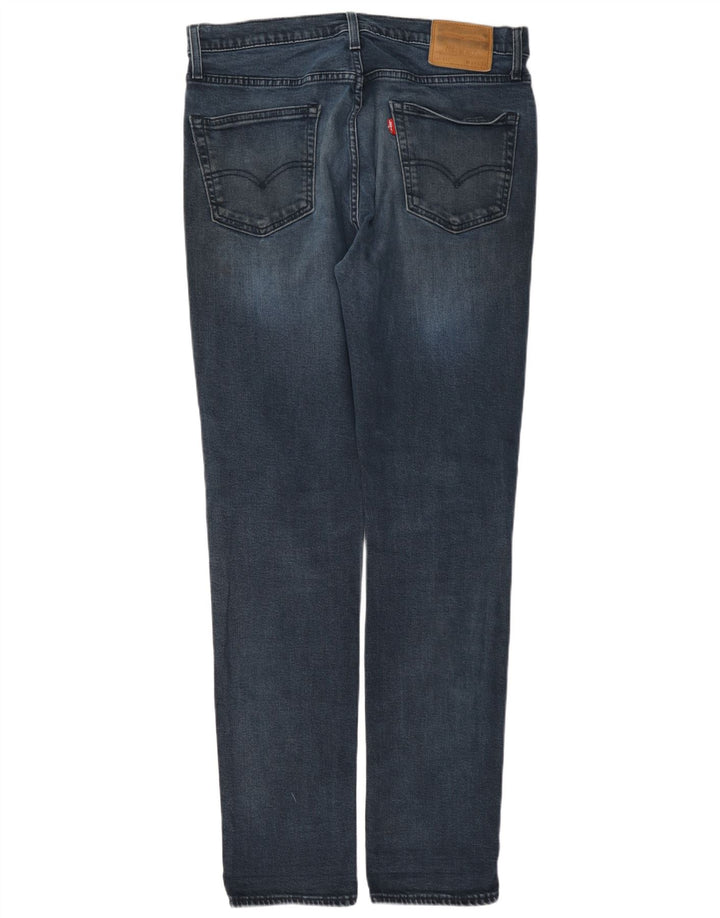 Мужские узкие джинсы Levi's W34 L34 темно-синие, хлопок