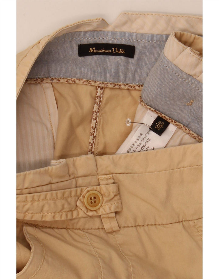 Женские укороченные брюки Massimo Dutti EU 40 Medium W30 L25 Бежевые