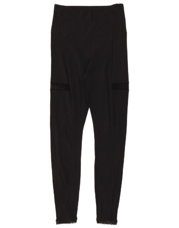 Женские леггинсы Nike Dri Fit UK 14, средний черный нейлон