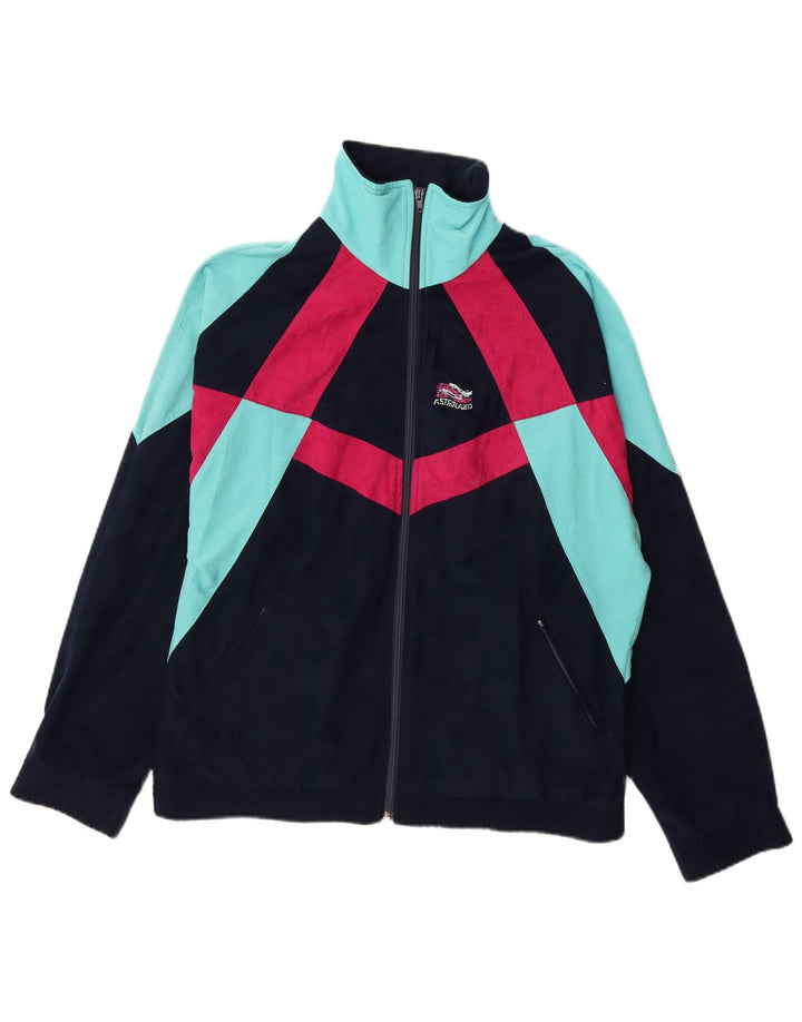 TERINDA Мужской спортивный костюм, верхняя куртка, большая темно-синяя цветная блокировка