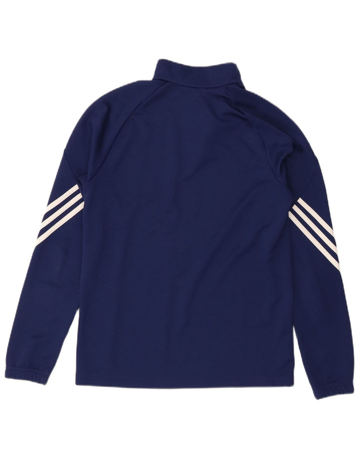 Спортивный костюм-пуловер Adidas Climalite для мальчиков 13-14 лет, темно-синий, размер XL