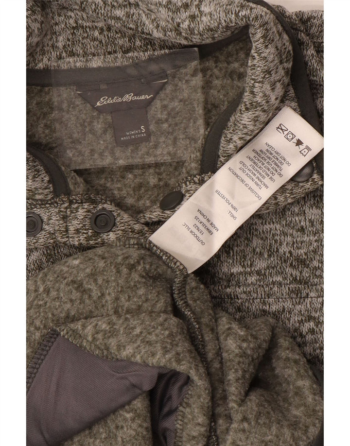 Женский свитер оверсайз EDDIE BAUER UK 10, маленький серый в крапинку