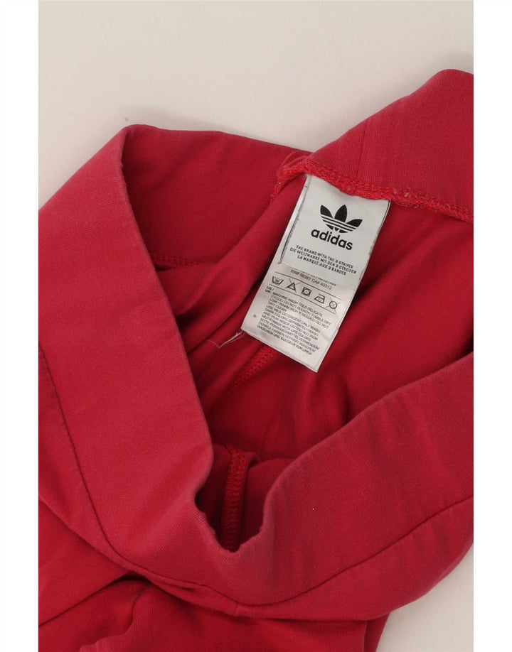 Женские леггинсы Adidas UK 14, хлопок среднего розового цвета
