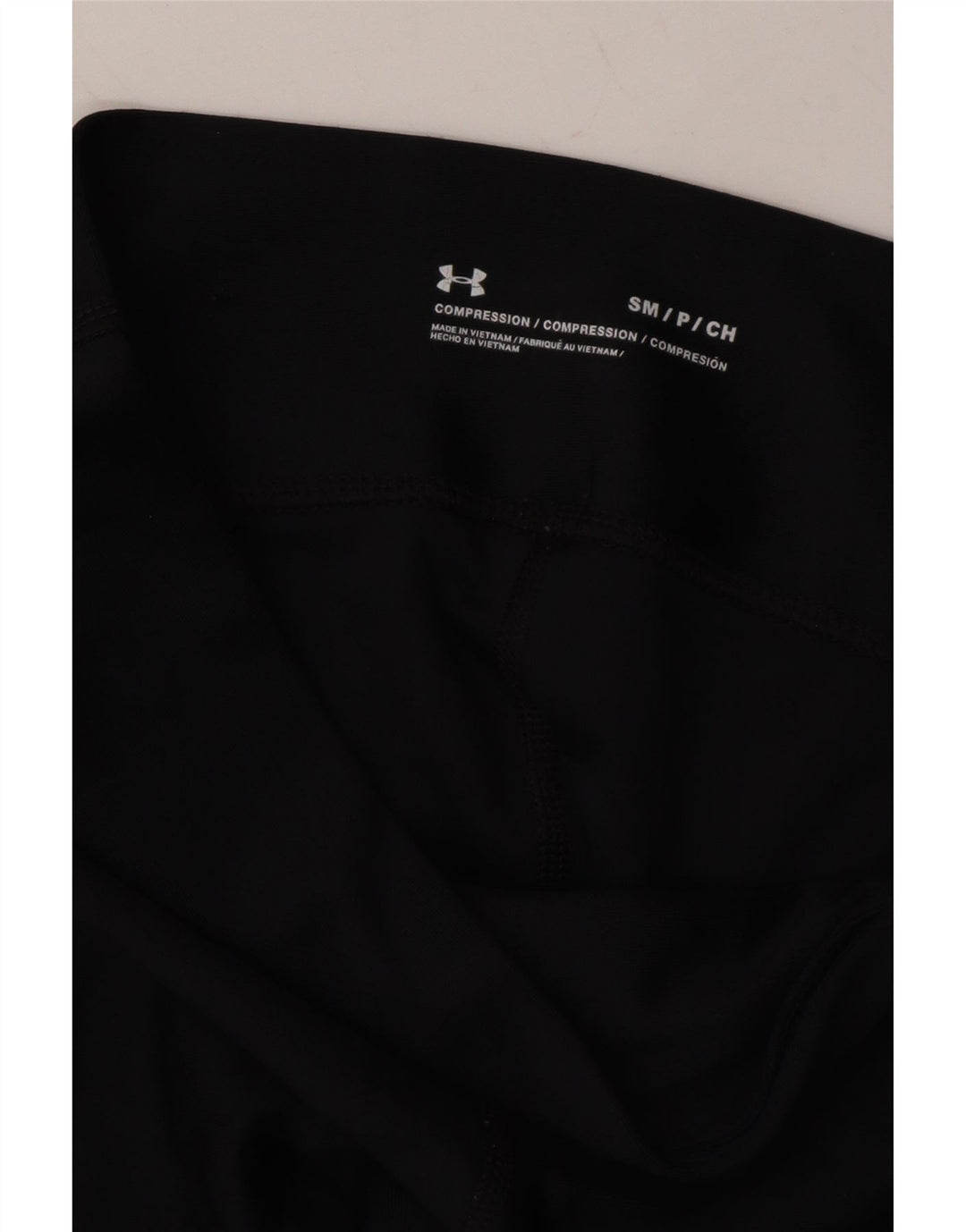 UNDER ARMOUR Womens Graphic Leggings UK 8 Small Black Polyester Vintage Under Armour and Second-Hand Under Armour from Messina Hembry 