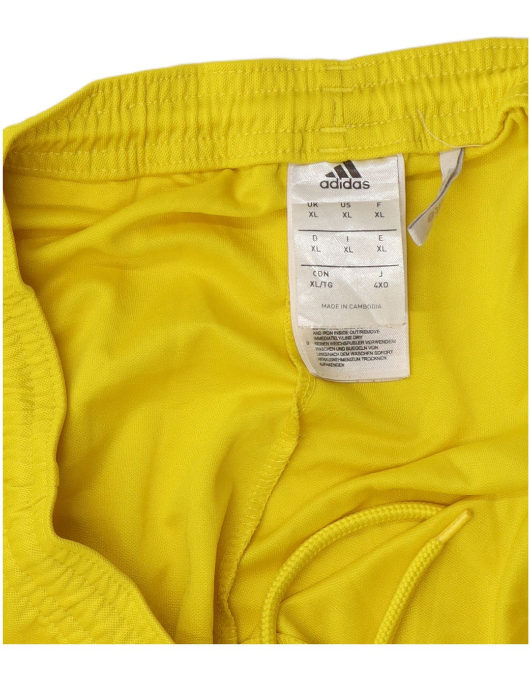 Adidas Мужские спортивные шорты Climalite XL Желтый полиэстер