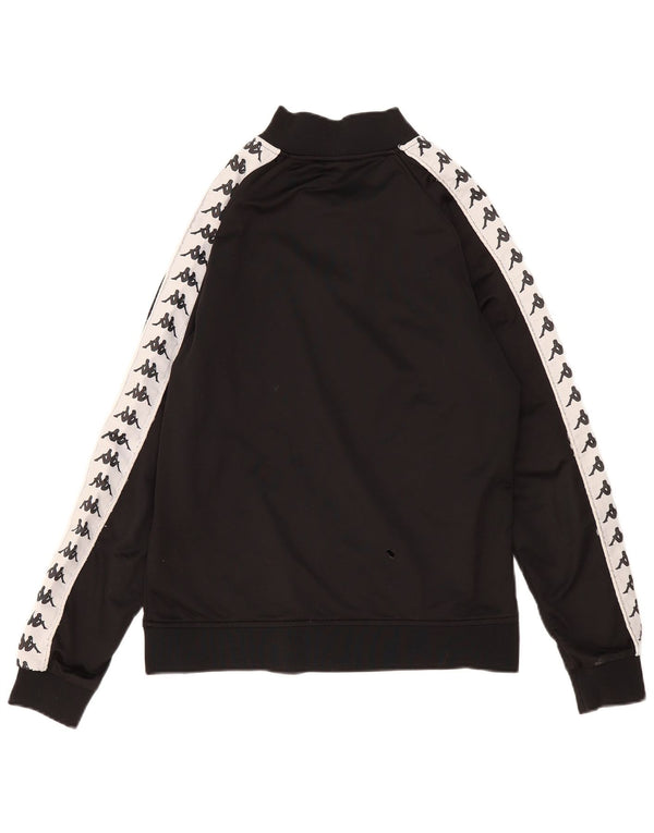 KAPPA Женский спортивный костюм с графическим рисунком, верхняя куртка UK 14, средний черный цвет с цветными блоками