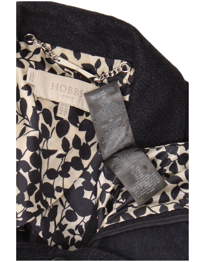 Женский пиджак Hobbs на 1 пуговице, Великобритания, 10 маленьких размеров, темно-синий, полиэстер