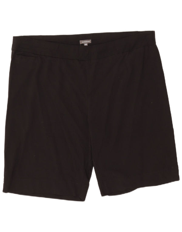 Женские повседневные шорты Marks & Spencer Autograph UK 26 5XL W46 Черные вискозы