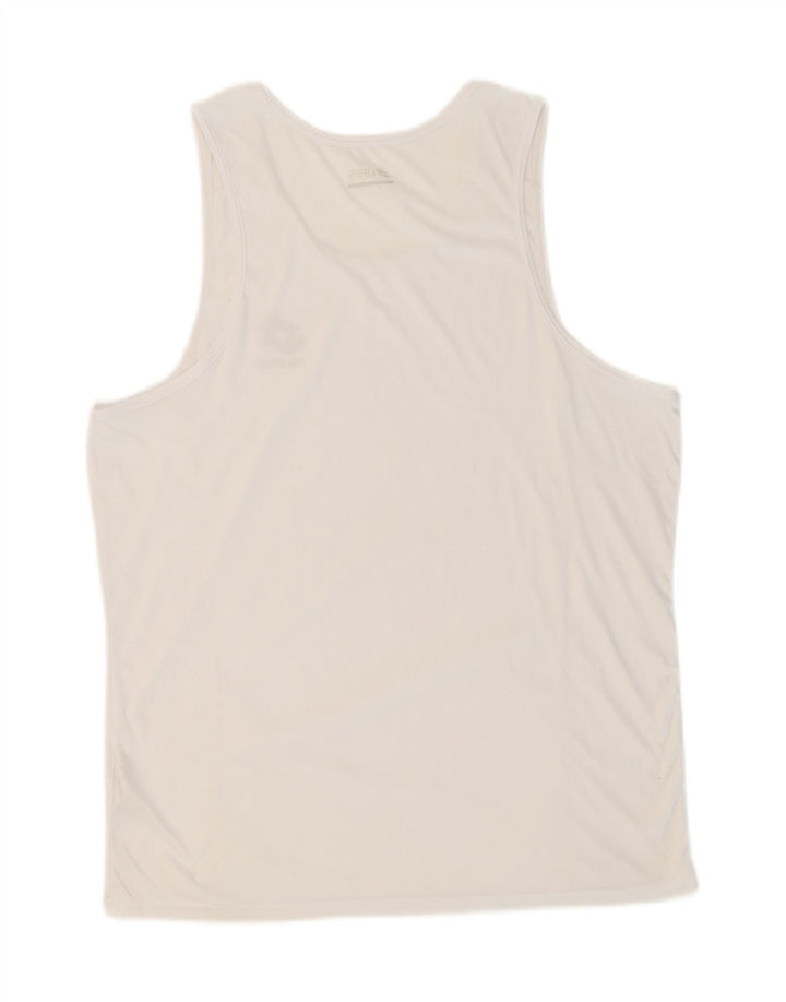 LOTTO Mens Life's Vest Top XL White Polyester Vintage Lotto and Second-Hand Lotto from Messina Hembry 