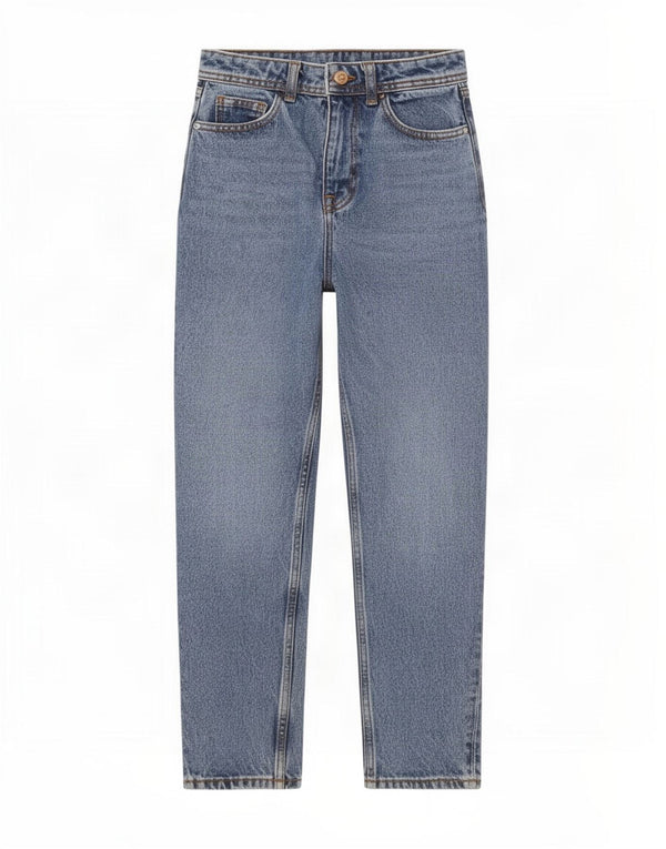 Женские зауженные джинсы Zara с высокой посадкой EU 32 2XS W22 L27, синие, хлопок