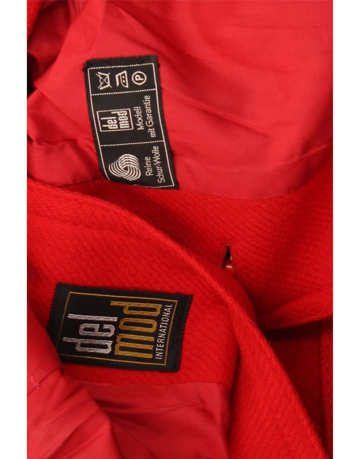 DEL MOD Женское пальто UK 12, средний красный, шерсть