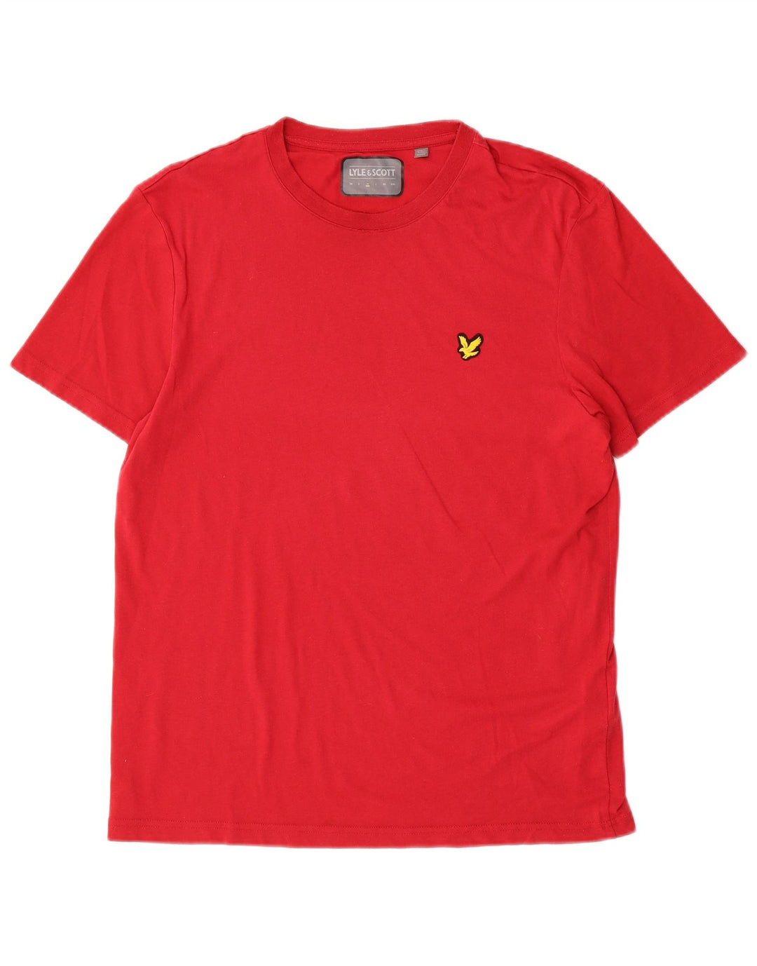 Мужская футболка Lyle & Scott Top среднего красного цвета из полиэстера