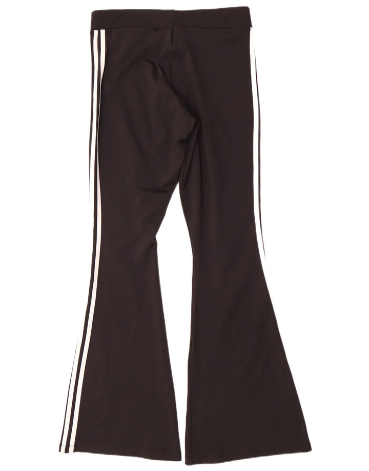 Женские леггинсы Adidas Flare UK 16, большой черный полиэстер