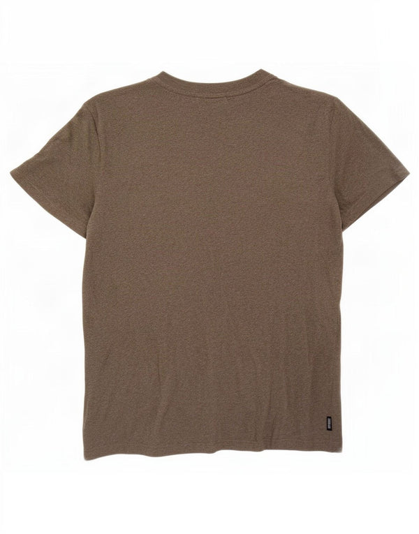 Мужская футболка Superdry Top среднего размера, хаки, крапинка, хлопок