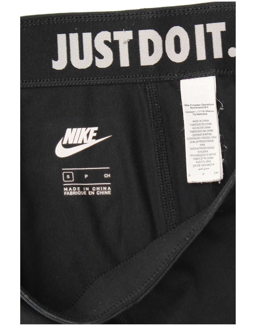 Женские леггинсы с рисунком Nike UK 10, маленькие черные хлопковые