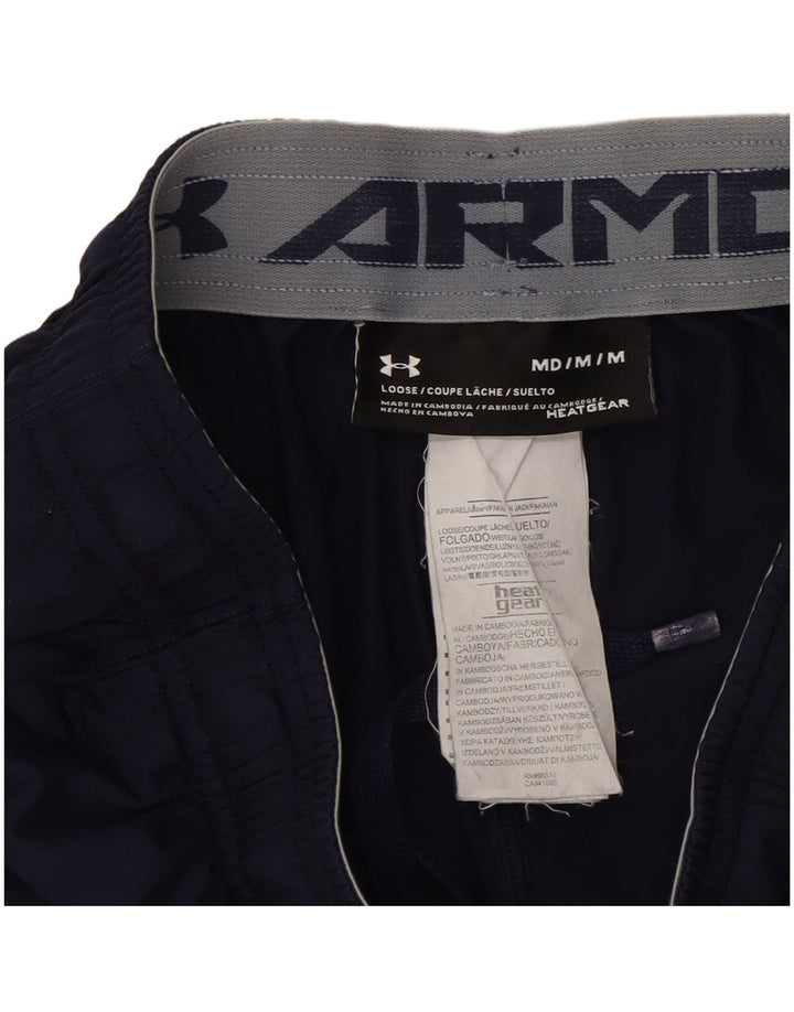 Мужские спортивные шорты Under Armour Heat Gear среднего размера, темно-синий, полиэстер