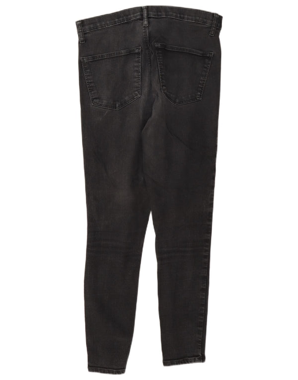 Женские джинсы скинни Topshop W32 L27, черный хлопок