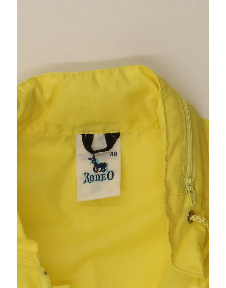 RODEO Womens Hooded Rain Jacket IT 48 XL Yellow Polyamide Vintage Rodeo and Second-Hand Rodeo from Messina Hembry 