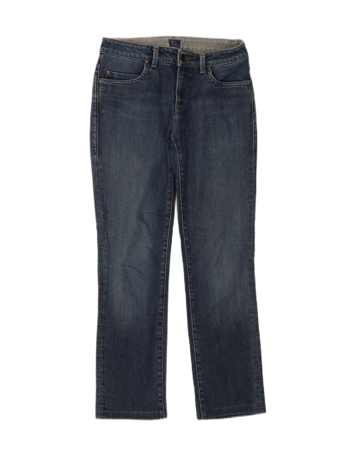TRUSSARDI Womens Straight Jeans W29 L29 Blue Cotton