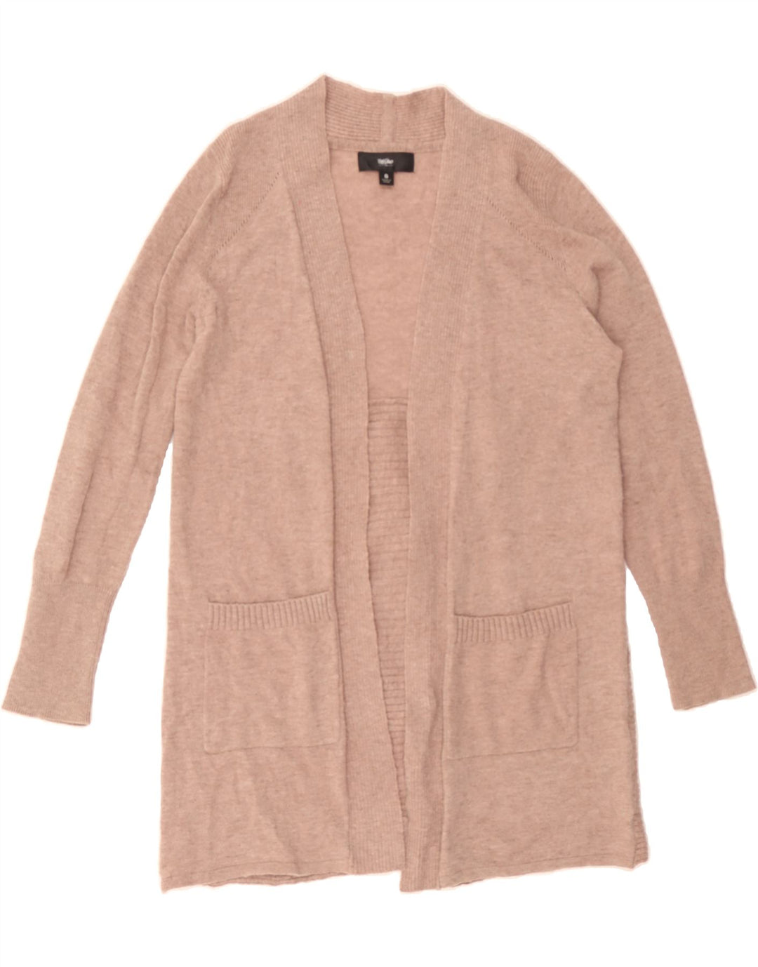 MOSSIMO Womens Longline Cardigan Sweater UK 10 Small Beige Nylon Vintage Mossimo and Second-Hand Mossimo from Messina Hembry 