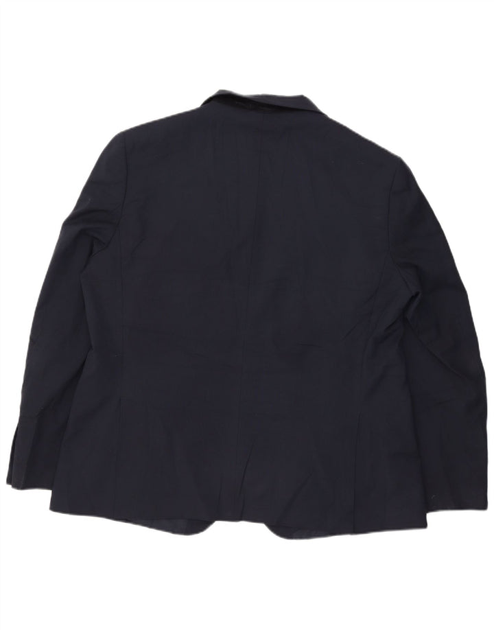 Мужской пиджак Marks & Spencer с 2 пуговицами, Великобритания 46, 3XL, темно-синий, полиэстер