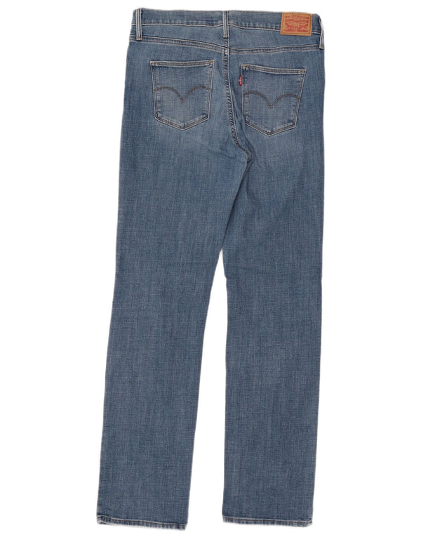 Женские прямые джинсы для похудения LEVI'S W31 L32, синий хлопок