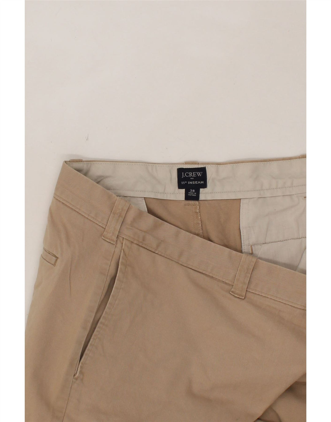 J. CREW Mens Chino Shorts W38 XL Beige Cotton Vintage J. Crew and Second-Hand J. Crew from Messina Hembry 