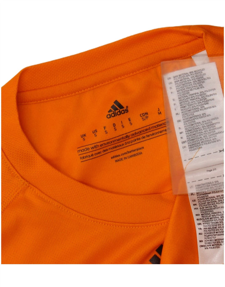 Мужская футболка Adidas Climalite, маленький оранжевый полиэстер