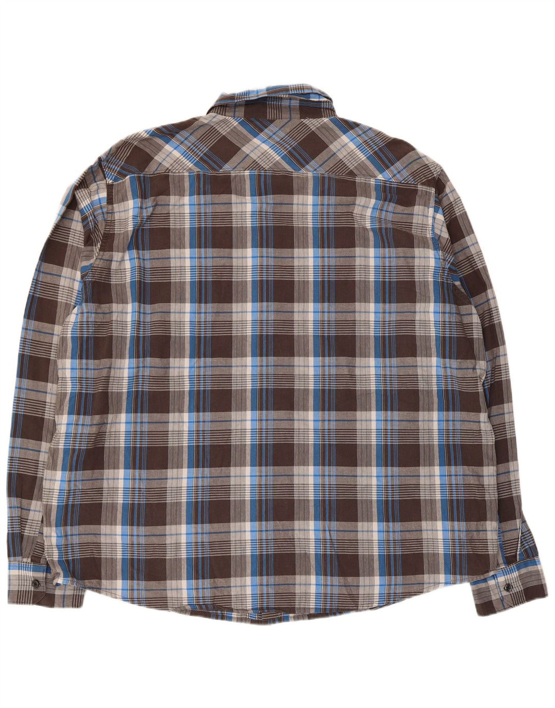 Мужская рубашка Wrangler 3XL, коричневая клетка, хлопок