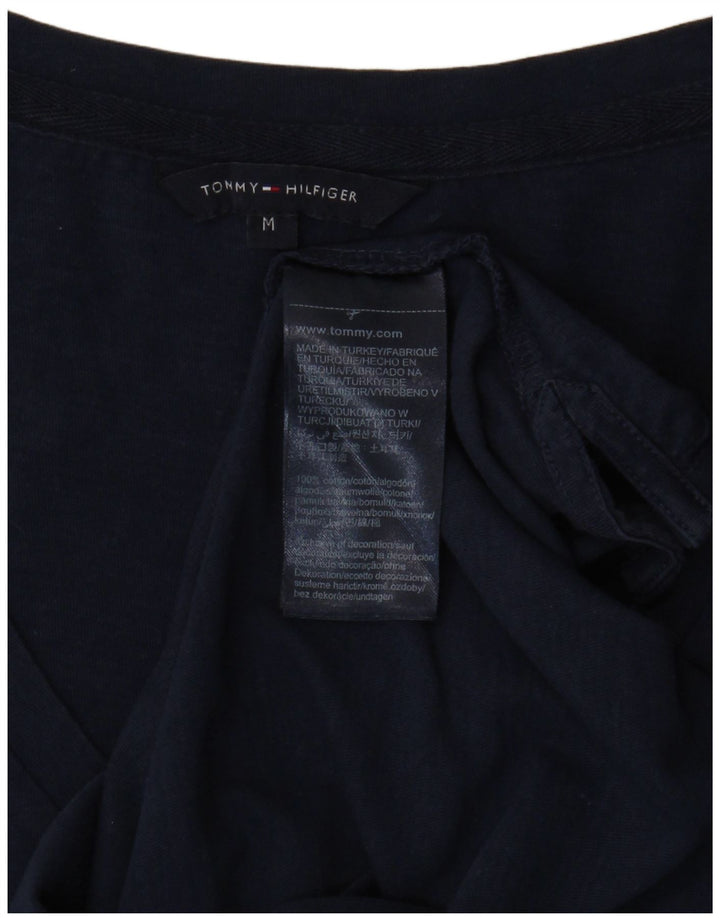 TOMMY HILFIGER Женская футболка Top UK 12 Medium Navy Blue Хлопок