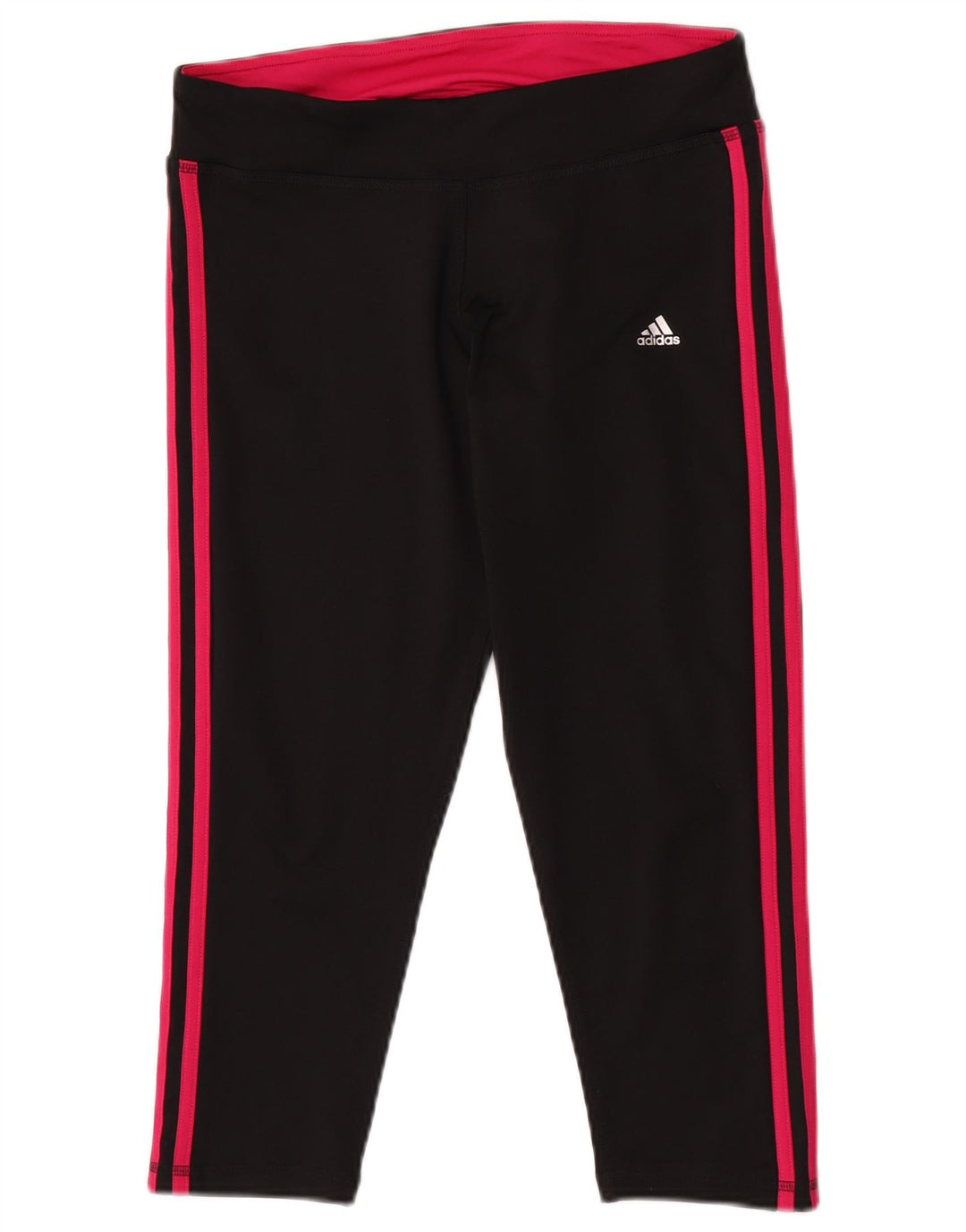 Женские леггинсы-капри Adidas Climalite UK 12/14, средний черный полиэстер