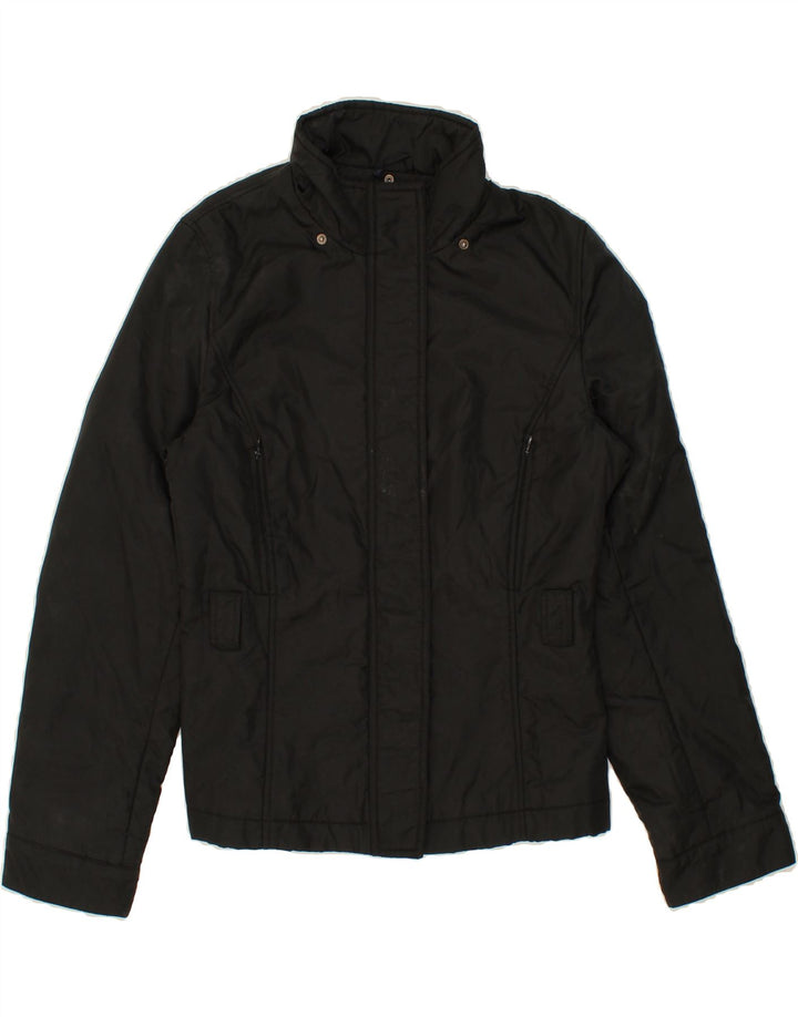 BEST COMPANY Womens Windbreaker Jacket UK 14 Large Black Nylon Vintage Best Company and Second-Hand Best Company from Messina Hembry 