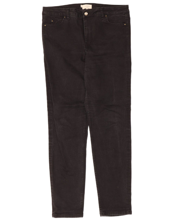 Женские узкие джинсы Hobbs UK 16, большие W36 L30, черный хлопок