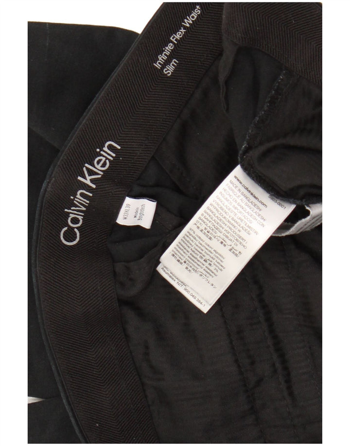 Женские узкие брюки чинос Calvin Klein W33 L27, черный хлопок