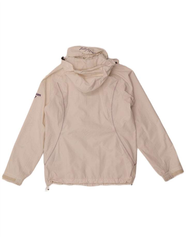 Женская дождевик с капюшоном Helly Hansen UK 10, маленький белый полиамид