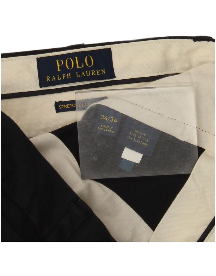 POLO RALPH LAUREN Мужские прямые брюки чинос W34 L34 Темно-синие
