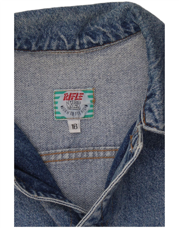 Джинсовая куртка RIFLE для мальчиков 15-16 лет, синяя, хлопок