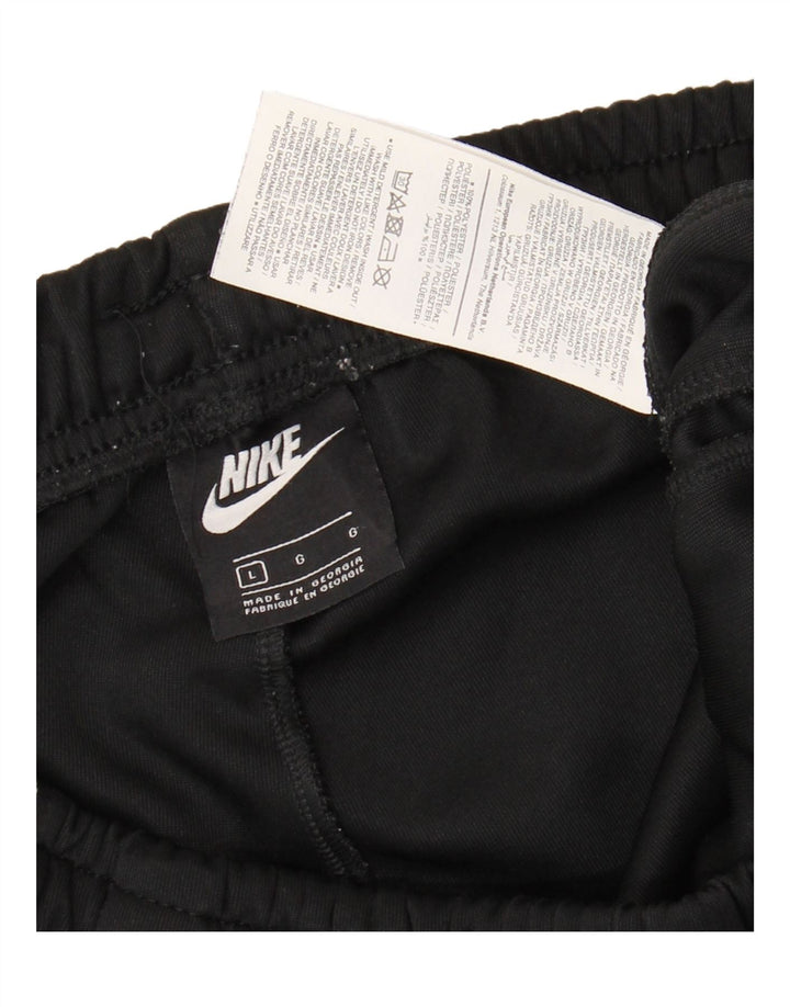 Мужские спортивные брюки Nike, джоггеры, полиэстер, большая черная полоска