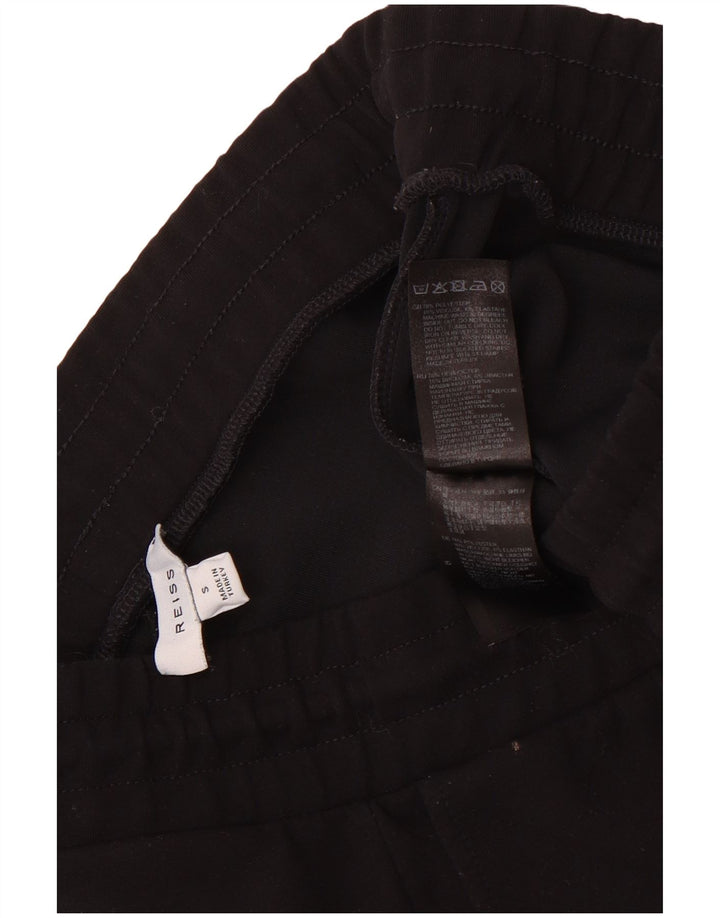 Reiss Мужские спортивные брюки Джоггеры Маленькие черные полиэстер