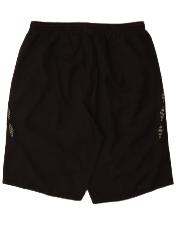 Мужские спортивные шорты Umbro XL, черные, полиэстер с геометрическим рисунком
