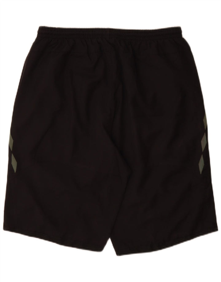 Мужские спортивные шорты Umbro XL, черные, полиэстер с геометрическим рисунком