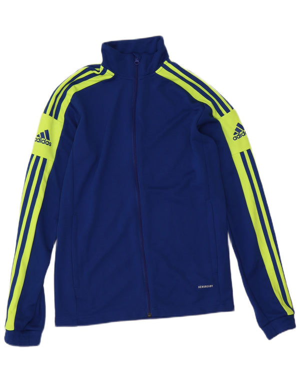 Мужской спортивный костюм Adidas Aeroready с графическим рисунком, верхняя куртка, маленький синий, с цветными блоками
