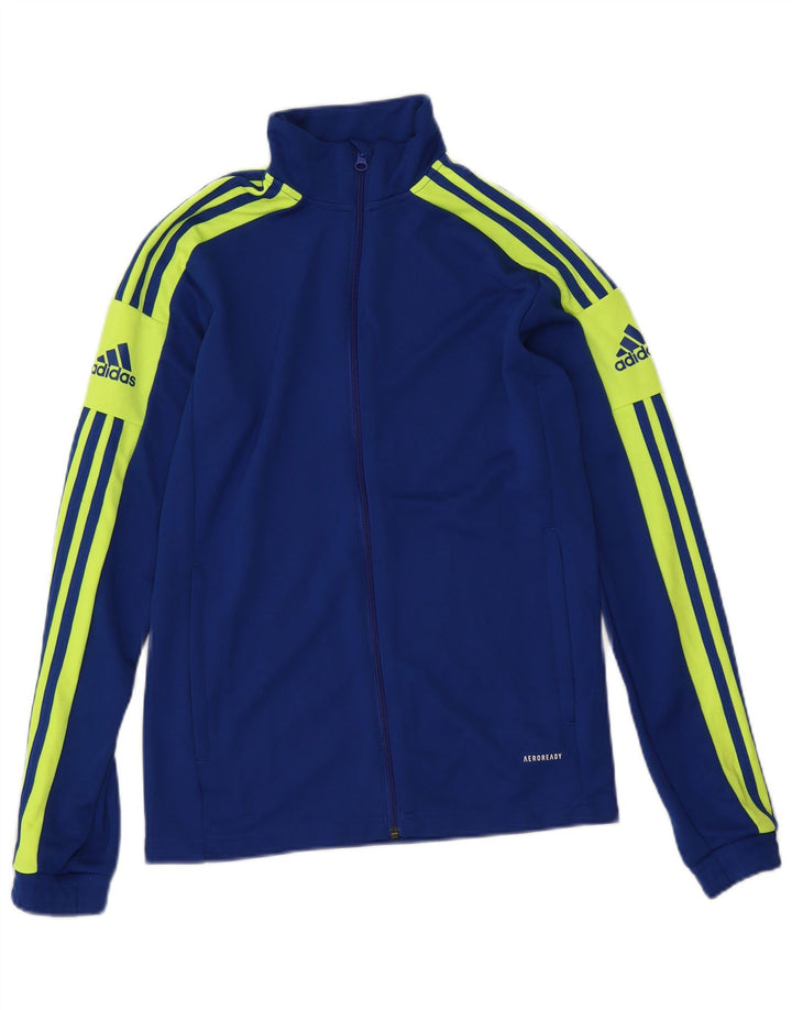 Мужской спортивный костюм Adidas Aeroready с графическим рисунком, верхняя куртка, маленький синий, с цветными блоками