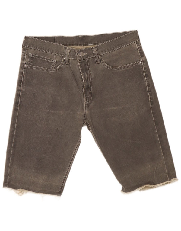 Мужские джинсовые шорты Levi's W34, большие серые, хлопок