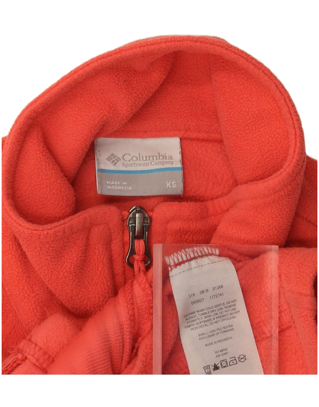 Женская флисовая куртка Columbia UK 6 XS, розовый полиэстер