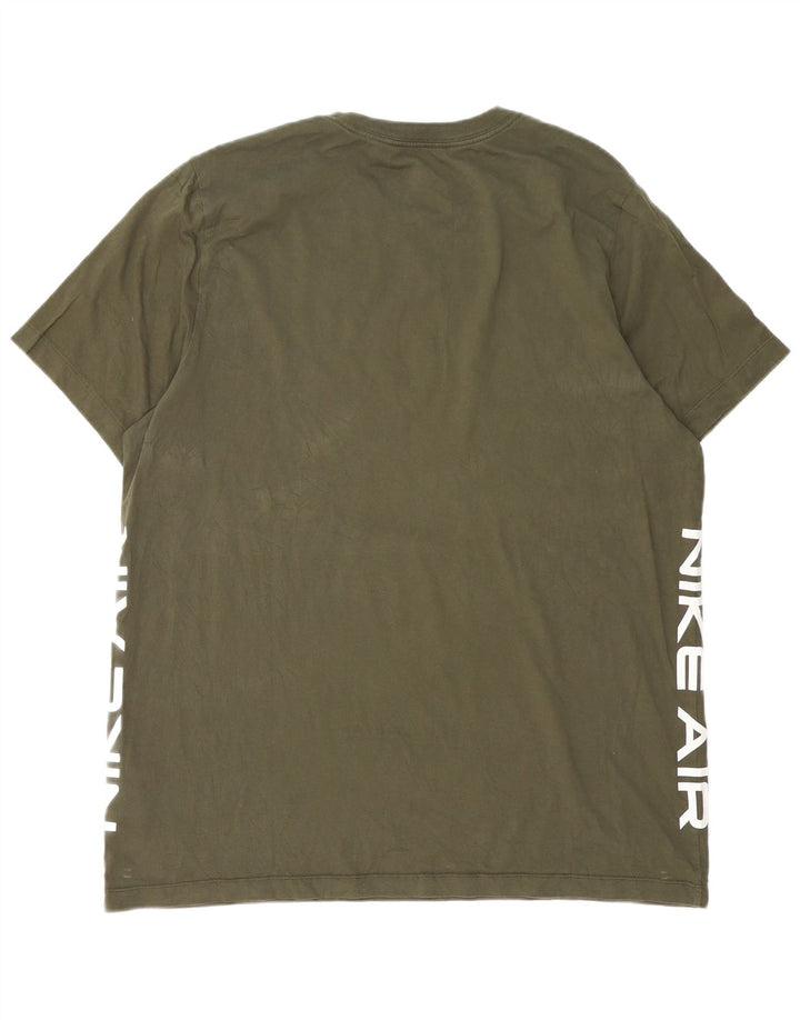 Мужская футболка с рисунком Nike Top XL, зеленый хлопок