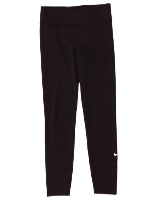 Леггинсы Nike Dri Fit для девочек 10–11 лет, средний черный полиэстер