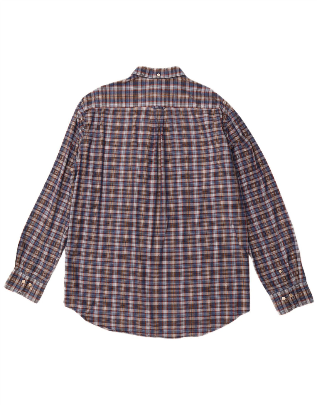 Мужская рубашка GANT стандартного кроя, размер 43/44, 17 1/2 XL, темно-синяя клетка, хлопок